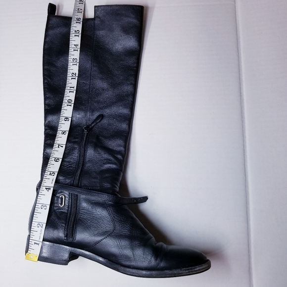 Balenciaga | Leather Knee High Riding Boots size 39 , Black - Picture 9 of 13